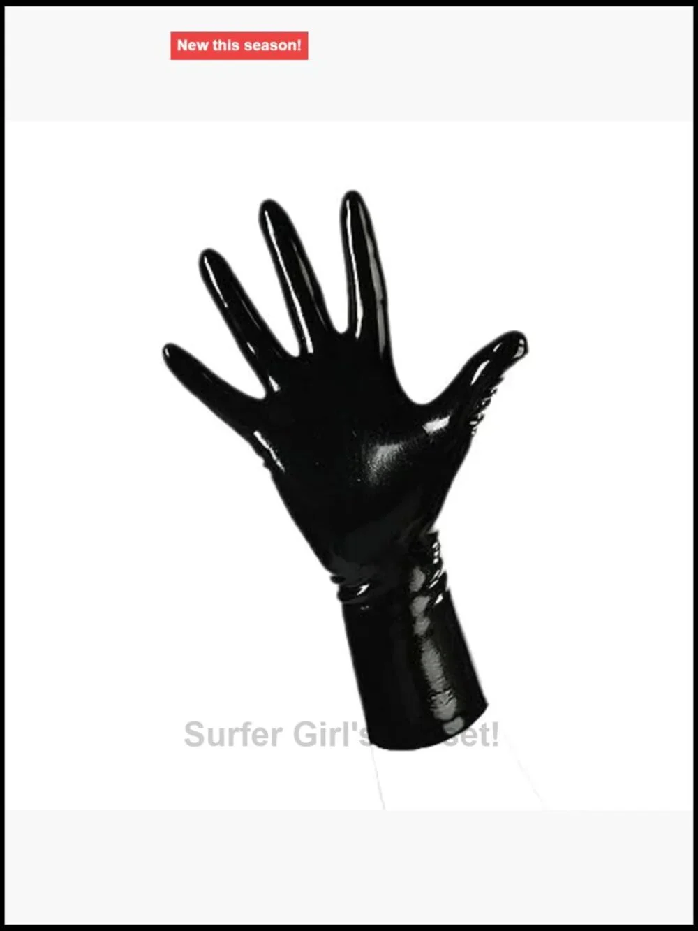 Latex Mixed Toes Wrist Gloves Short Rubber Secrets Gloves